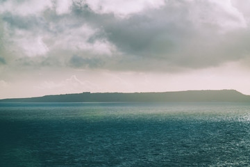 White cliffs of Dover coastline in Dover