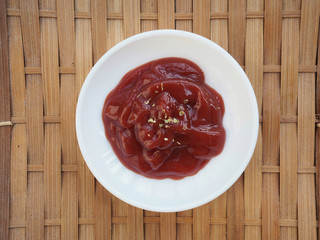 red hot chili sauce ketchup tomato sauce