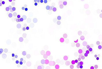Light Pink, Blue vector background with spots.
