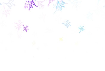 Light Green, Red vector doodle texture with branches.