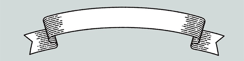 ビンテージ　リボン　バナー