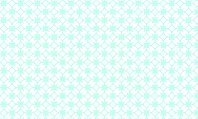 Blue & White Circular Seamless Pattern - Wallpaper - Fabric Design - Background