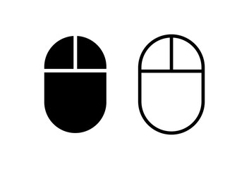 Computer Mouse Icons set on white background. Computer mouse vector icon