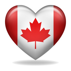 Heart shape of Canada insignia