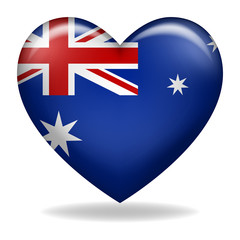 Heart shape of Australia insignia