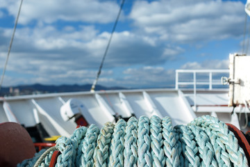 Cargo ship hawsers