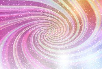 Light Pink, Yellow vector texture with milky way stars. Shining illustration with sky stars on abstract template. Pattern for astrology websites.