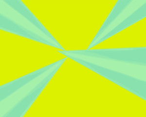 Yellow background illustration The light streaks towards each other in the middle of the blue.