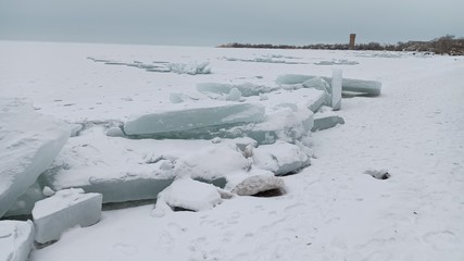 Зимняя красота озера Балхаш и города Приозёрск