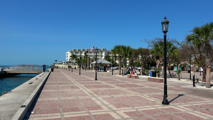 Beautiful walk at the waterfront of Key West