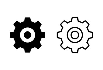 Setting Icons set. Setting vector icon. Cog Settings Icon Symbol. Gear