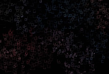 Dark Blue, Red vector layout with lines, rectangles.