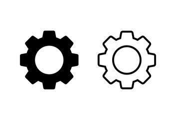 Setting Icons set. Setting vector icon. Cog Settings Icon Symbol. Gear
