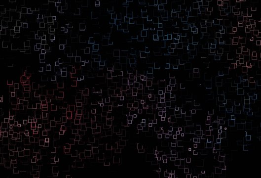 Dark Blue, Red vector layout with lines, rectangles.