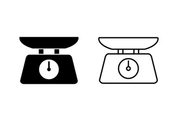 Scales icons set. Law scale icon. Scales vector icon. Justice