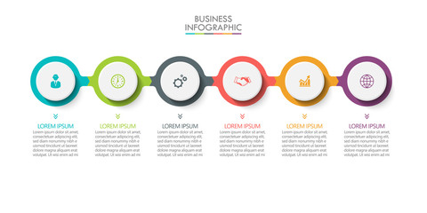 Business data visualization. timeline infographic icons designed for abstract background template milestone element modern diagram process technology digital marketing data presentation chart Vector
