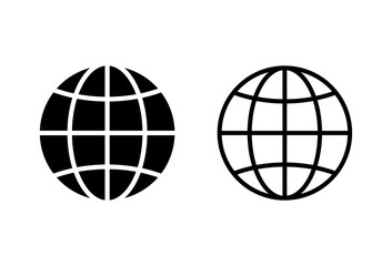 Web icons set. Website vector icon. Internet world vector