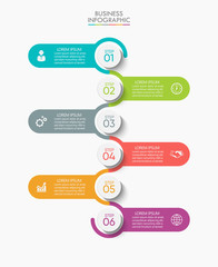 Business data visualization. timeline infographic icons designed for abstract background template milestone element modern diagram process technology digital marketing data presentation chart Vector
