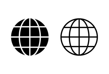 Web icons set. Website vector icon. Internet world vector