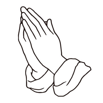 vector illustration of "Praying hands"