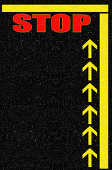 Marquage au sol pour file d’attente 