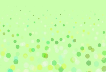 Light Blue, Green vector layout with circle shapes.