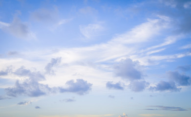 clouds over the sea