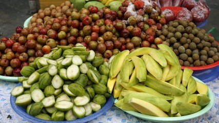 street market scene in hanoi