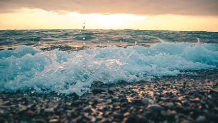 sunrise over the river