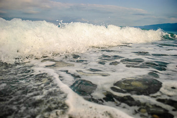 Black Sea in Abkhazia in the summer