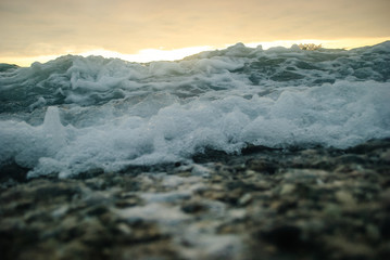 Black Sea in Abkhazia in the summer