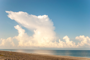 Black Sea in Abkhazia in the summer