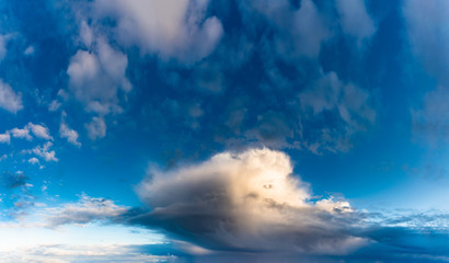 Fantastic clouds at sunrise