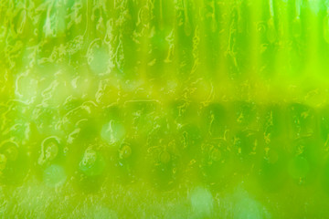 Background with blurred with a strong increase in the pulp of cucumber