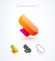 Travel agency logo template. Application icon