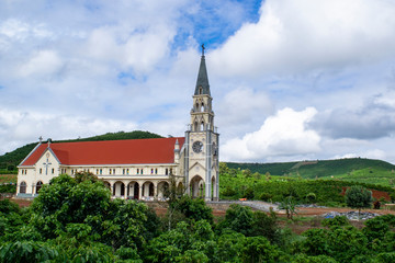 church in the village bao loc vietnam asia