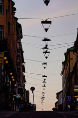 Stockholm, Sweden  The hill on Gotgatan on the island of Sodermalm in the early morning.