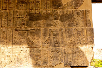 Detail from Temple of Philae, Aswan, Egypt