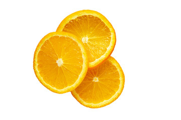 Fototapeta na wymiar Juice orange slices.
