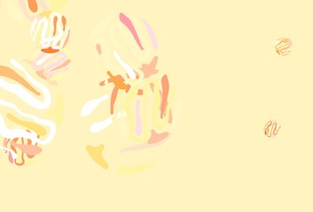 Light Yellow vector texture with bent lines.