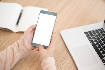 women using mobile smart phone