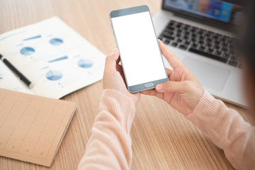 women using mobile smart phone