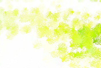 Light Green, Red vector natural pattern with branches.