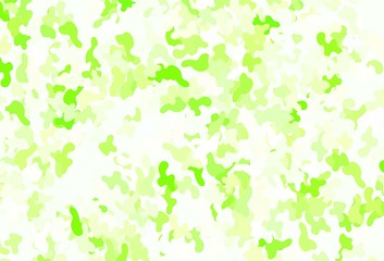 Light Green vector pattern with random forms.