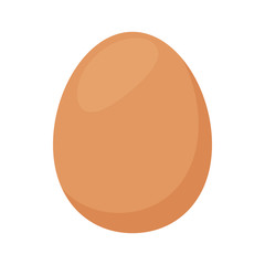 fresh egg of hen, chicken eggs isolated on white background, clip art chicken eggs brown color, illustrations of egg simple, chicken eggs drawing, flat style for infographics icon cartoons