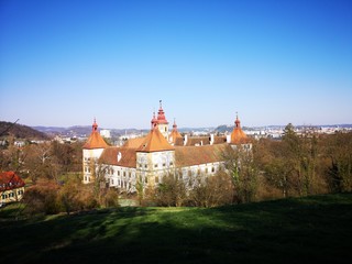 Schloss Eggenberg Graz Altstadt Panorama Sehenswürdigkeit