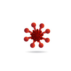 Corona virus icon vector