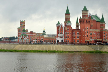 Fototapeta premium Sights of the capital of the Mari Republic, the city of Yoshkar-Ola. Architecture in Russia.