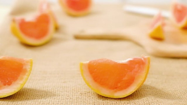 The concept of healthy food. Orange, vitamin C.
