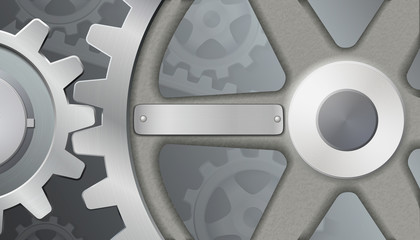 close up of a gear wheels
